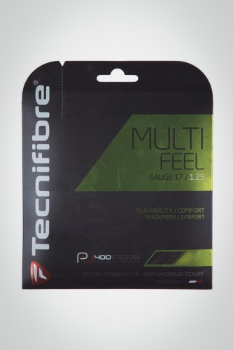 Струны для теннисной ракетки Tecnifibre Multifeel 125 / 17 - 12 метров (черные)