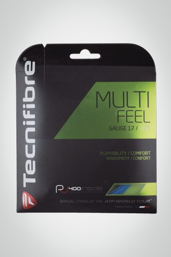 Струны для теннисной ракетки Tecnifibre Multifeel 125 / 17 - 12 метров (синие)