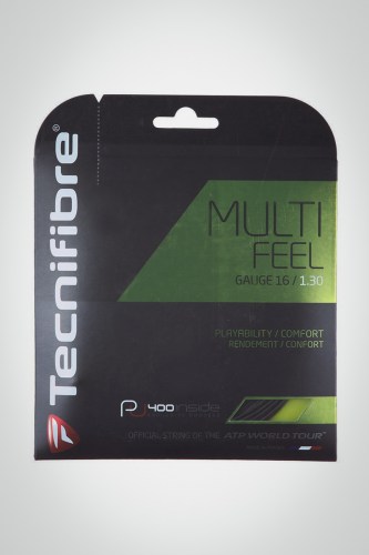 Струны для теннисной ракетки Tecnifibre Multifeel 130 / 16 - 12 метров (черные)