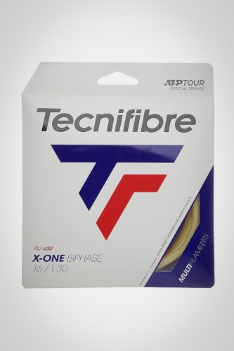 Струны для теннисной ракетки Tecnifibre X-One Biphase 130 / 16 - 12 метров (естественные)