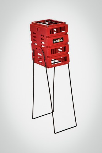 Купить корзину для теннисных мячей Tourna Ballport Mini X35 (красная)
