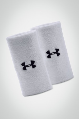Купить большие напульсники Under Armour Performance (белые / черные)