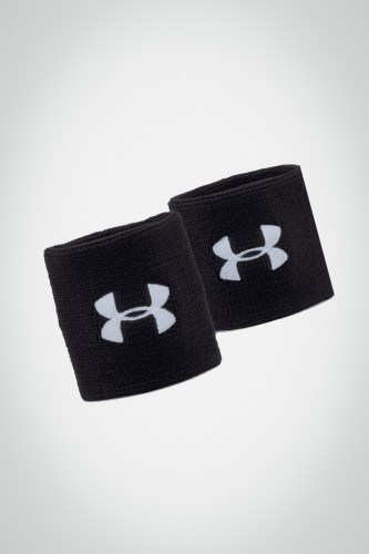 Купить напульсники Under Armour Perfomance (черные / белые)