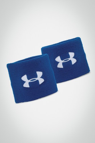 Купить напульсники Under Armour Perfomance (синие / белые)