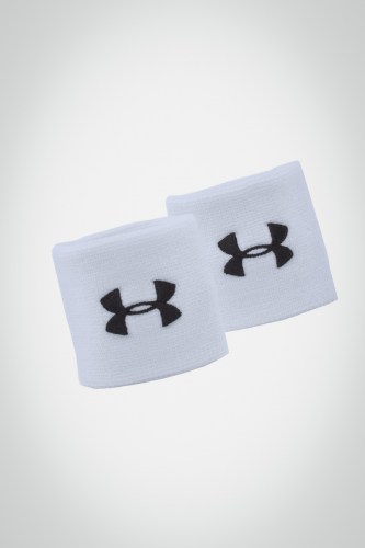 Купить напульсники Under Armour Perfomance (белые / черные)