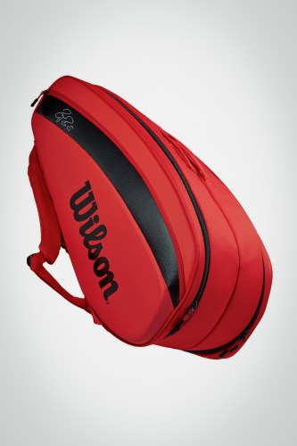 Теннисная сумка Wilson Federer DNA x12 (красная)