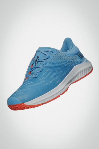 Детские теннисные кроссовки Wilson Kaos 3.0 (голубые / белые / красные)