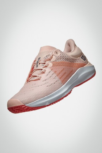 Женские теннисные кроссовки Wilson Kaos 3.0 (светло-розовые / белые)
