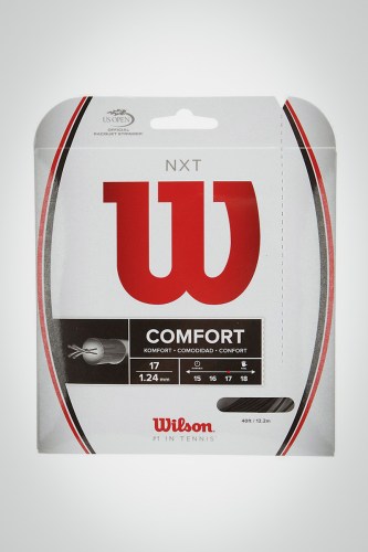 Струны для теннисной ракетки Wilson NXT 124 / 17 - 12 метров (черные)