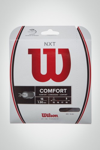 Струны для теннисной ракетки Wilson NXT 130 / 16 - 12 метров (черные)