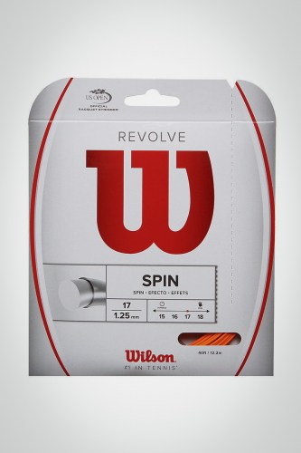 Струны для теннисной ракетки Wilson Revolve 125 / 17 - 12 метров (оранжевые)