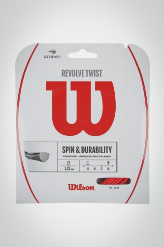 Струны для теннисной ракетки Wilson Revolve Twist 125 / 17 - 12 метров (красные)