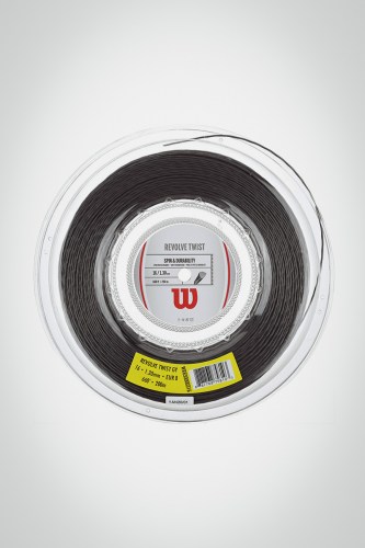 Струны для теннисной ракетки Wilson Revolve Twist 130 / 16 - 200 метров (черные)