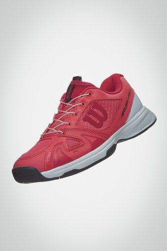 Детские теннисные кроссовки Wilson Rush Pro QL (розовые / белые)