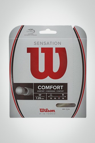 Струны для теннисной ракетки Wilson Sensation 125 / 17 - 12 метров (бежевые)