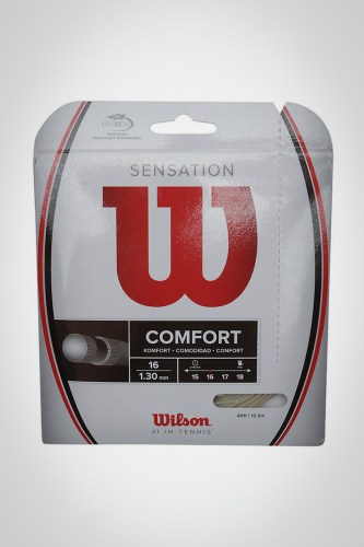 Струны для теннисной ракетки Wilson Sensation 130 / 16 - 12 метров (бежевые)