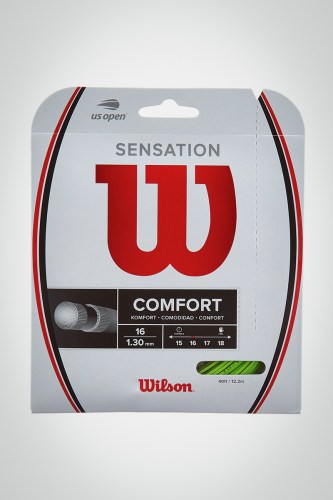 Струны для теннисной ракетки Wilson Sensation 130 / 16 - 12 метров (зеленые)