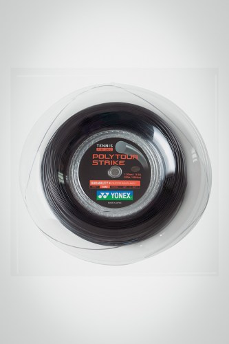 Струны для теннисной ракетки Yonex Poly Tour Strike 130 / 16 - 200 метров (черные)