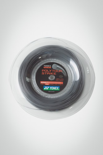 Струны для теннисной ракетки Yonex Poly Tour Strike 130 / 16 - 200 метров (серые)