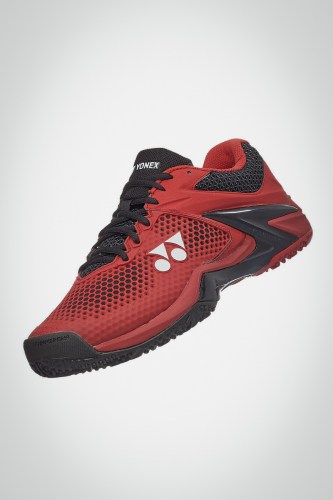 Мужские теннисные кроссовки Yonex Power Cushion Eclipsion 2 Clay (красные / черные)