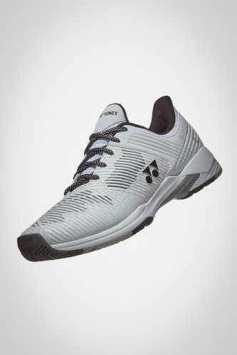 Мужские теннисные кроссовки Yonex Power Cushion Sonicage 2 (белые / черные) 