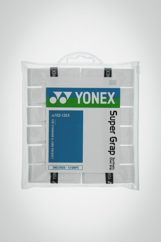 Купить овергрип Yonex Super Grap x12 (белый)
